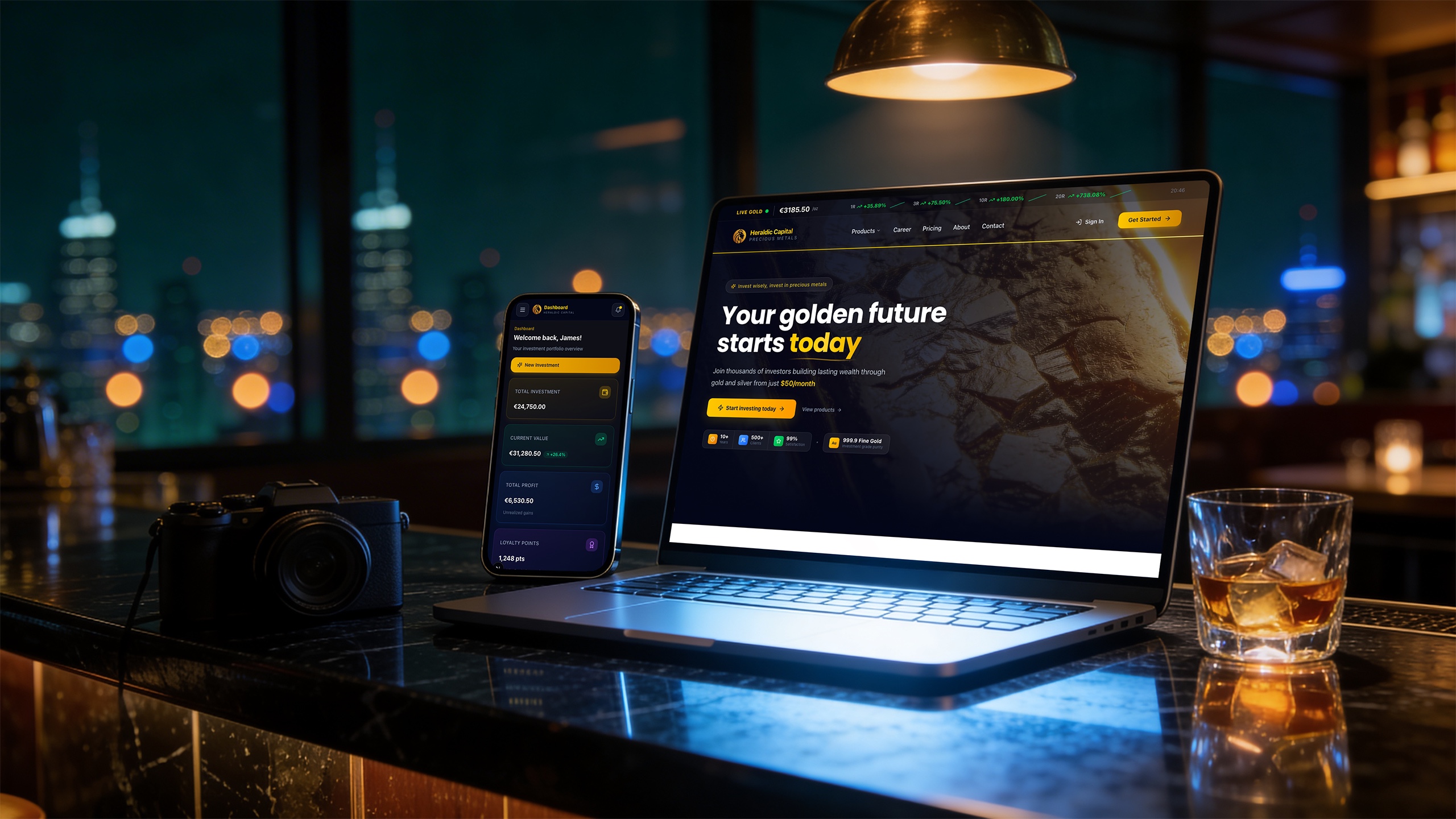 Heraldic Capital — Platform Mockup